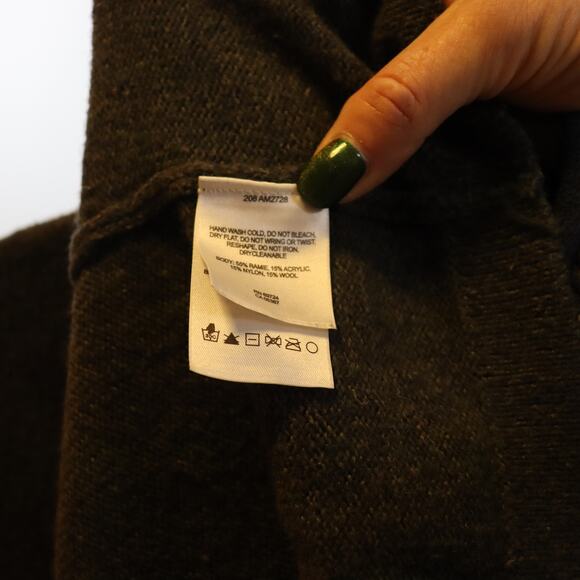 Columbia Men’s Wool Blend 1/4 Zip Sweater Gray Stripe Size L - Picture 4 of 4